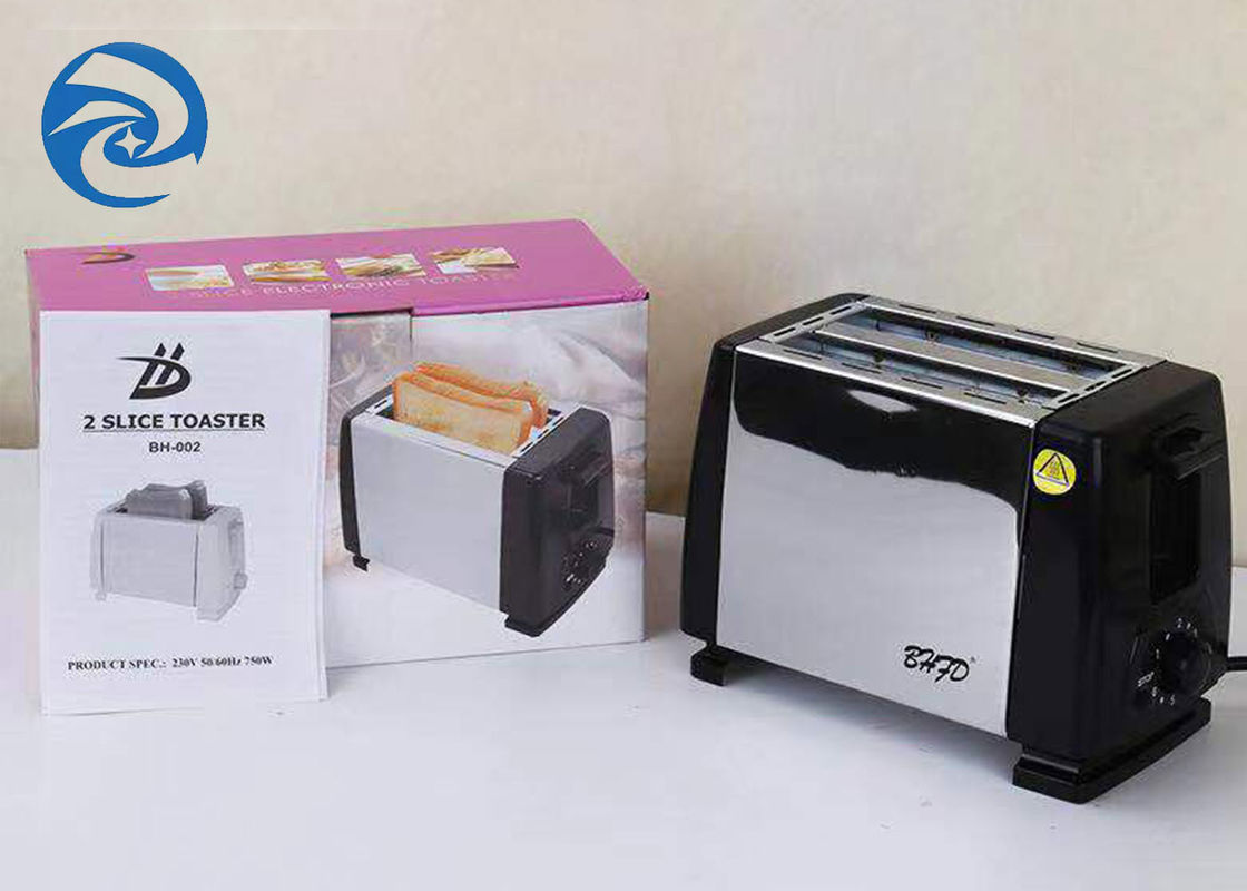 220V 750W Toster do chleba 2 kromki ze stali nierdzewnej 6 prędkości