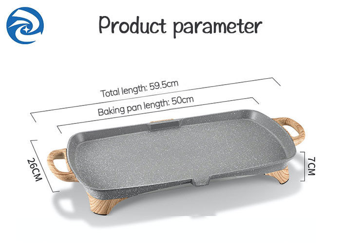 Stone Wood Grain Electric Grills Patelnie Patelnie 1350W 220V