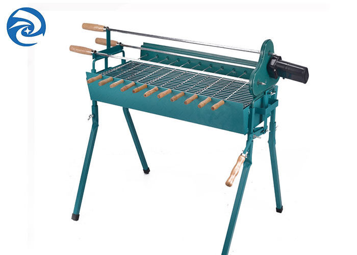 Zewnętrzny przenośny składany grill 110 × 34 cm x 81 cm Szaszłyki mięsne