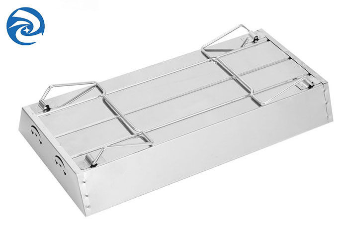 SS403 Przenośny grill ze stali nierdzewnej 17,7''x9''x2,4'' od 2 do 4 osób