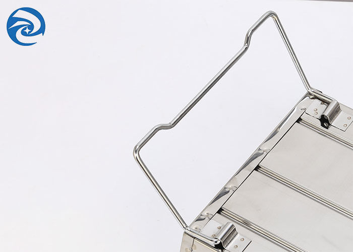 SS403 Przenośny grill ze stali nierdzewnej 17,7''x9''x2,4'' od 2 do 4 osób