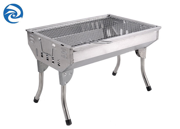Zewnętrzny grill węglowy ze stali nierdzewnej 73x33x71cm Przenośny składany